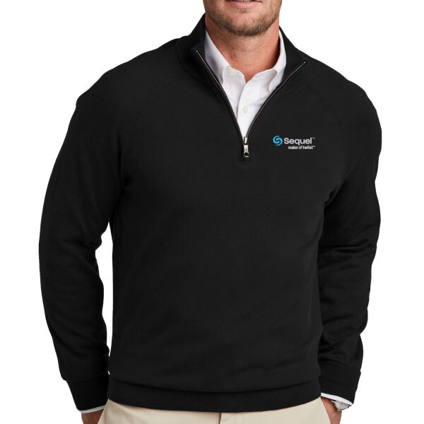 Sequel  - Cotton Stretch 1/4 Zip Sweater Thumbnail