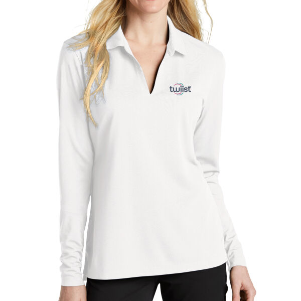 Twiist  - Women's Dri FIT Micro Pique 2.0 Long Sleeve Polo 2 Thumbnail